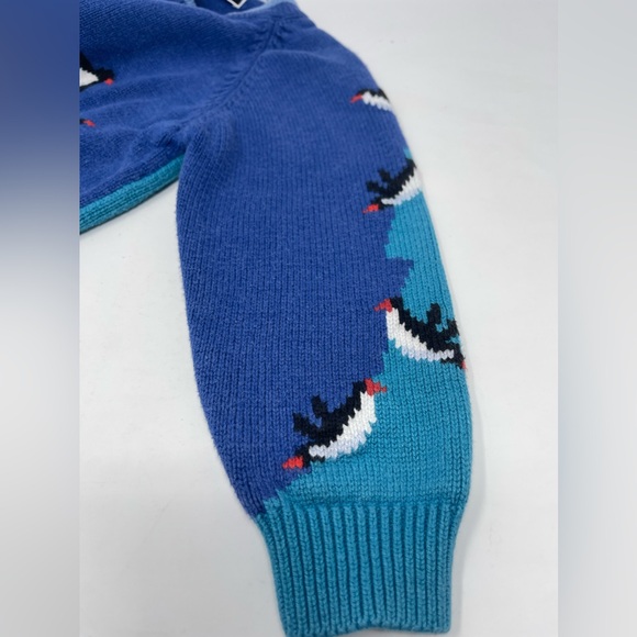 CHRISTINE FOLEY: Penguin Sweater, Size 5/6 Hand knit, Crewneck - Picture 8 of 12